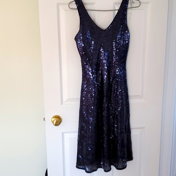 Laura Women's sequin navy dress - Picture 1 of 6